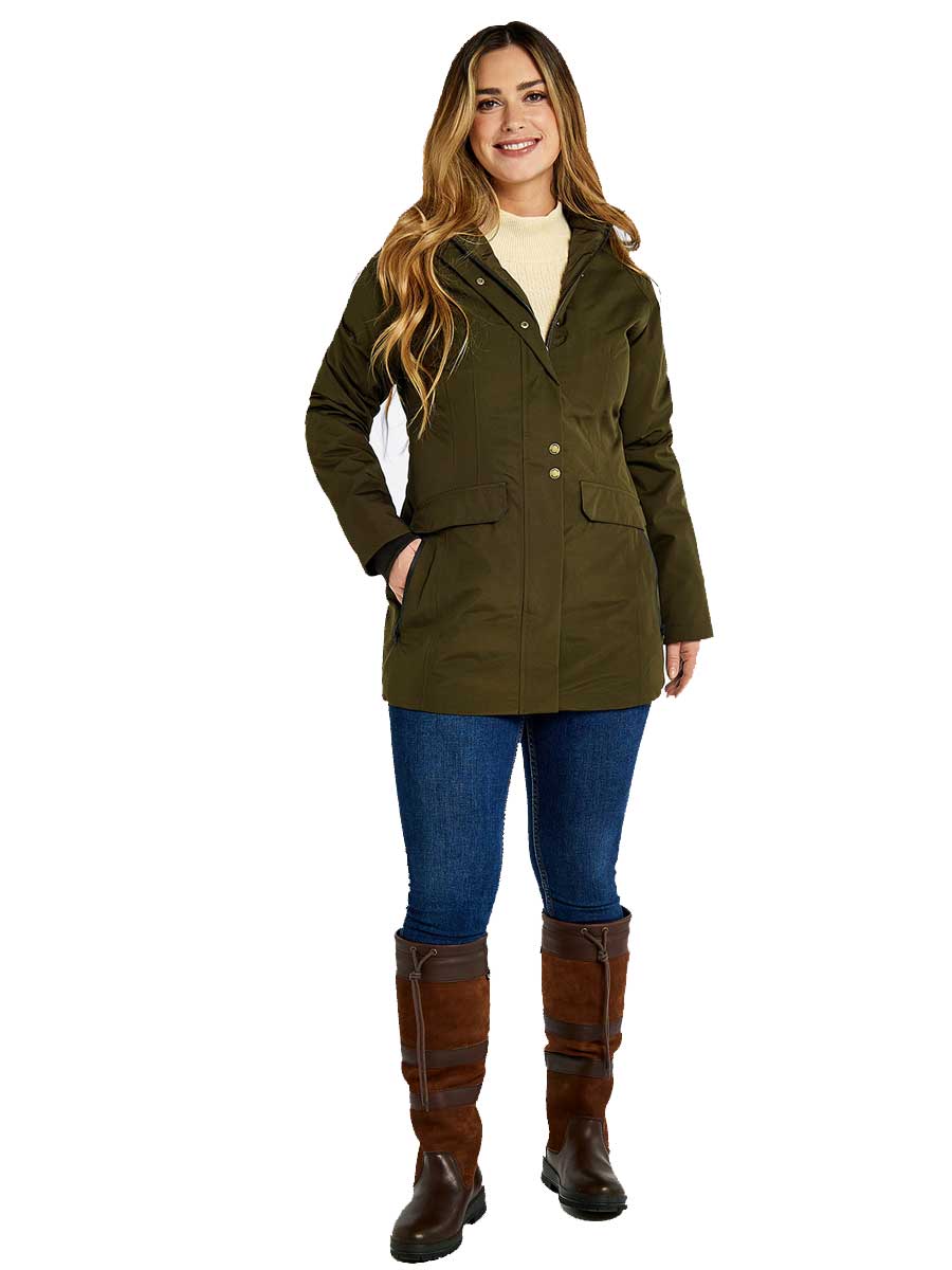 DUBARRY Robinson Waterproof Jacket - Women's - Olive - Image 4