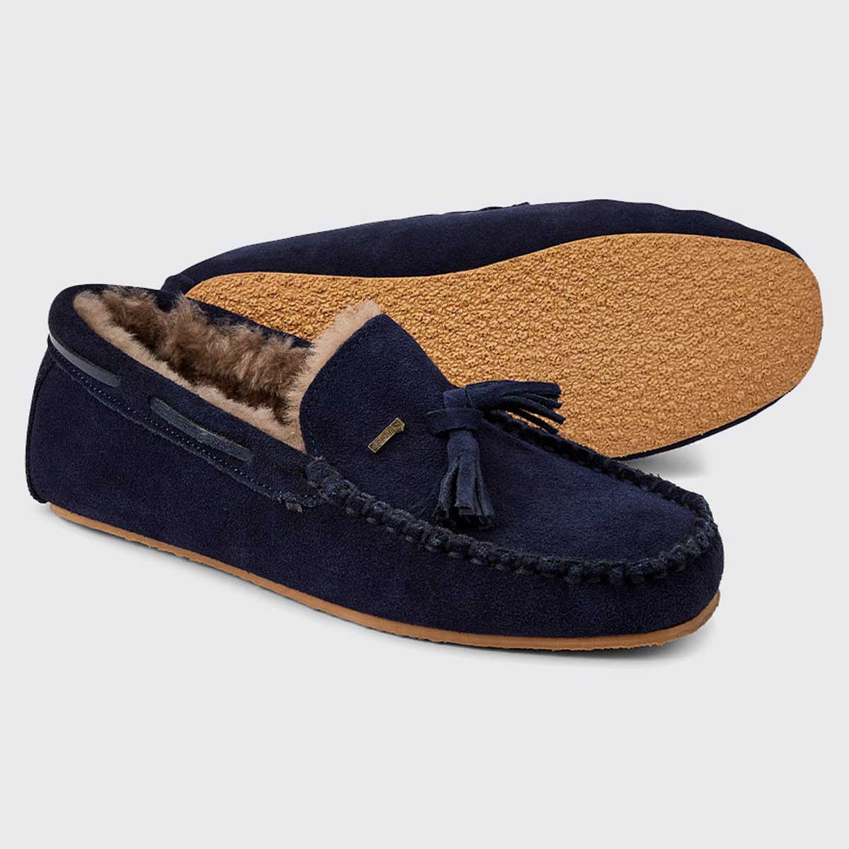 DUBARRY Rosslare Moccasin Slippers - Women's - Navy - Image 2