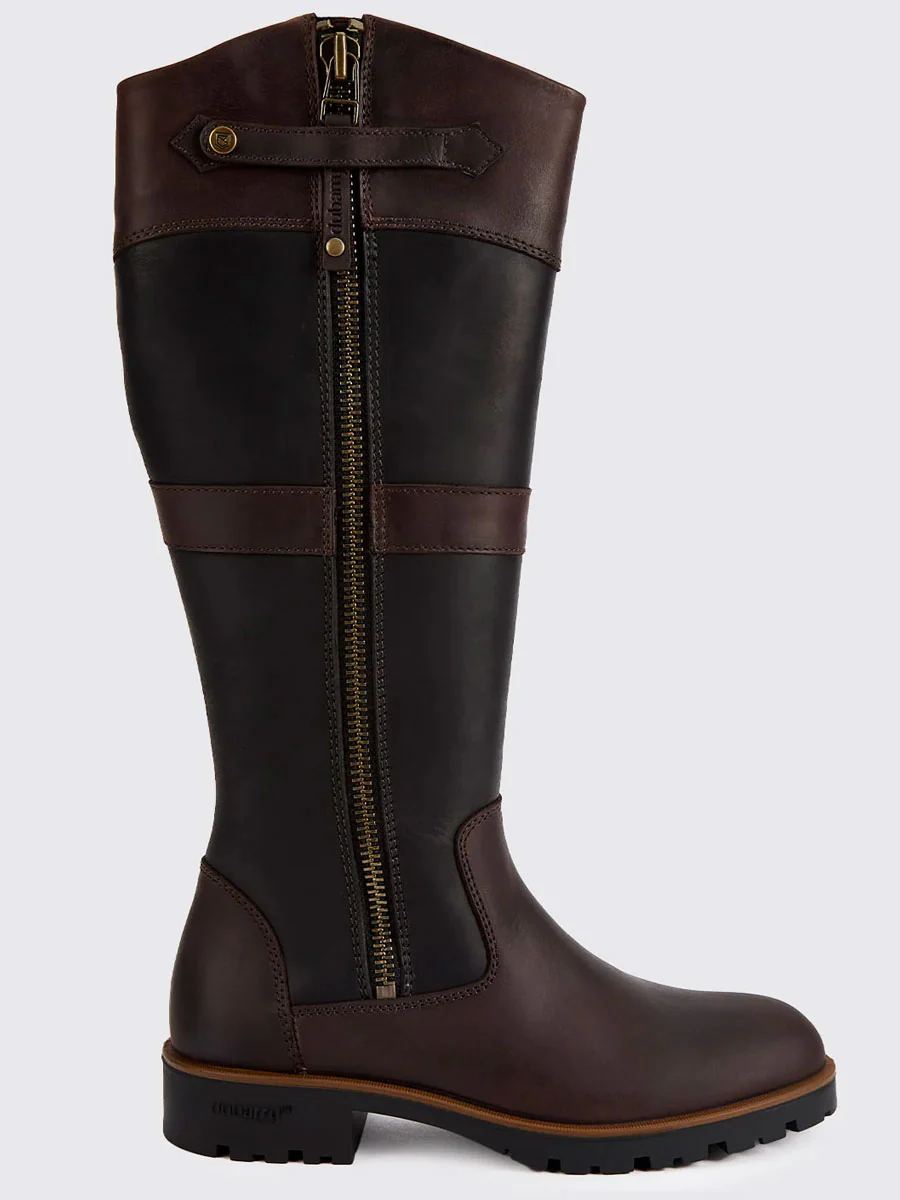 DUBARRY Roundstone Womens Country Boots - Black / Brown - Image 4