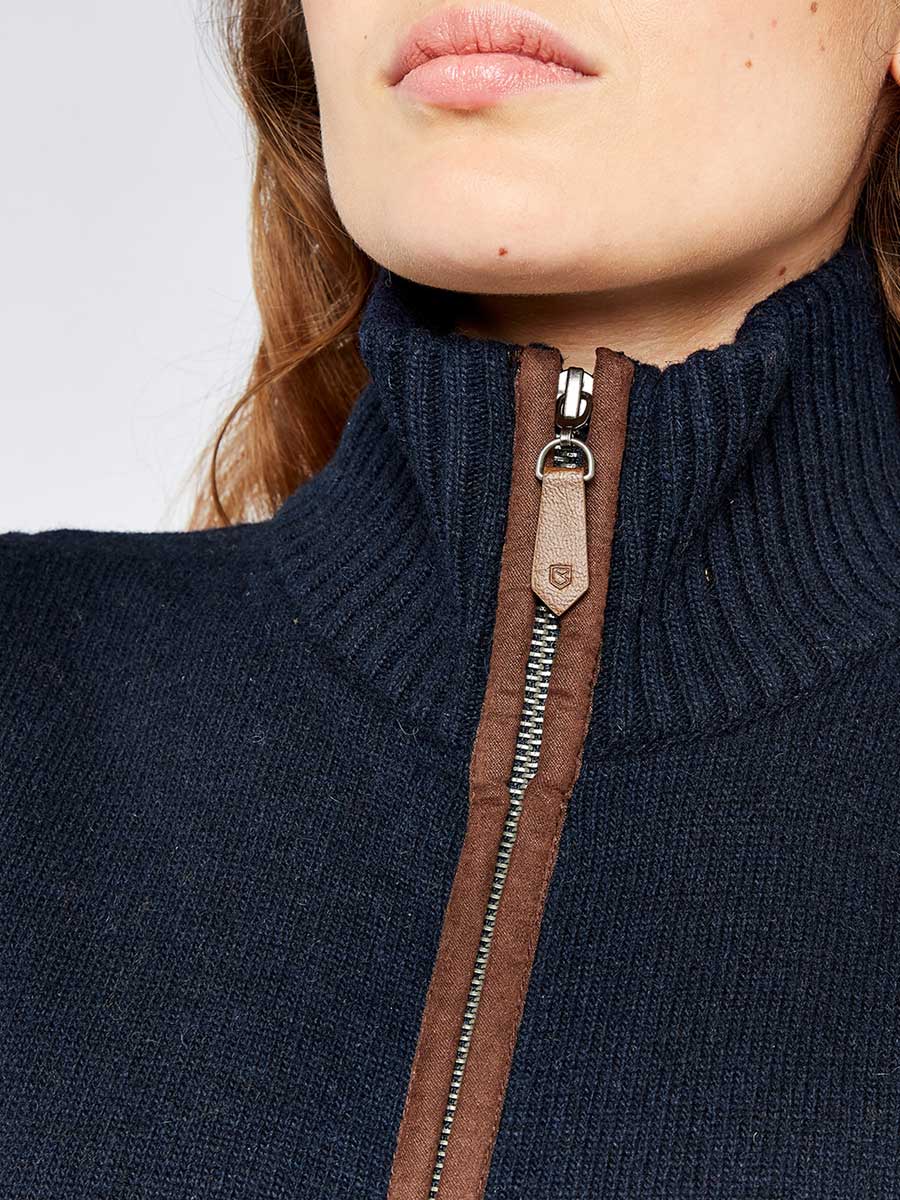 DUBARRY Sheedy Wool Blend Knit Gilet - Women's - Navy - Image 2