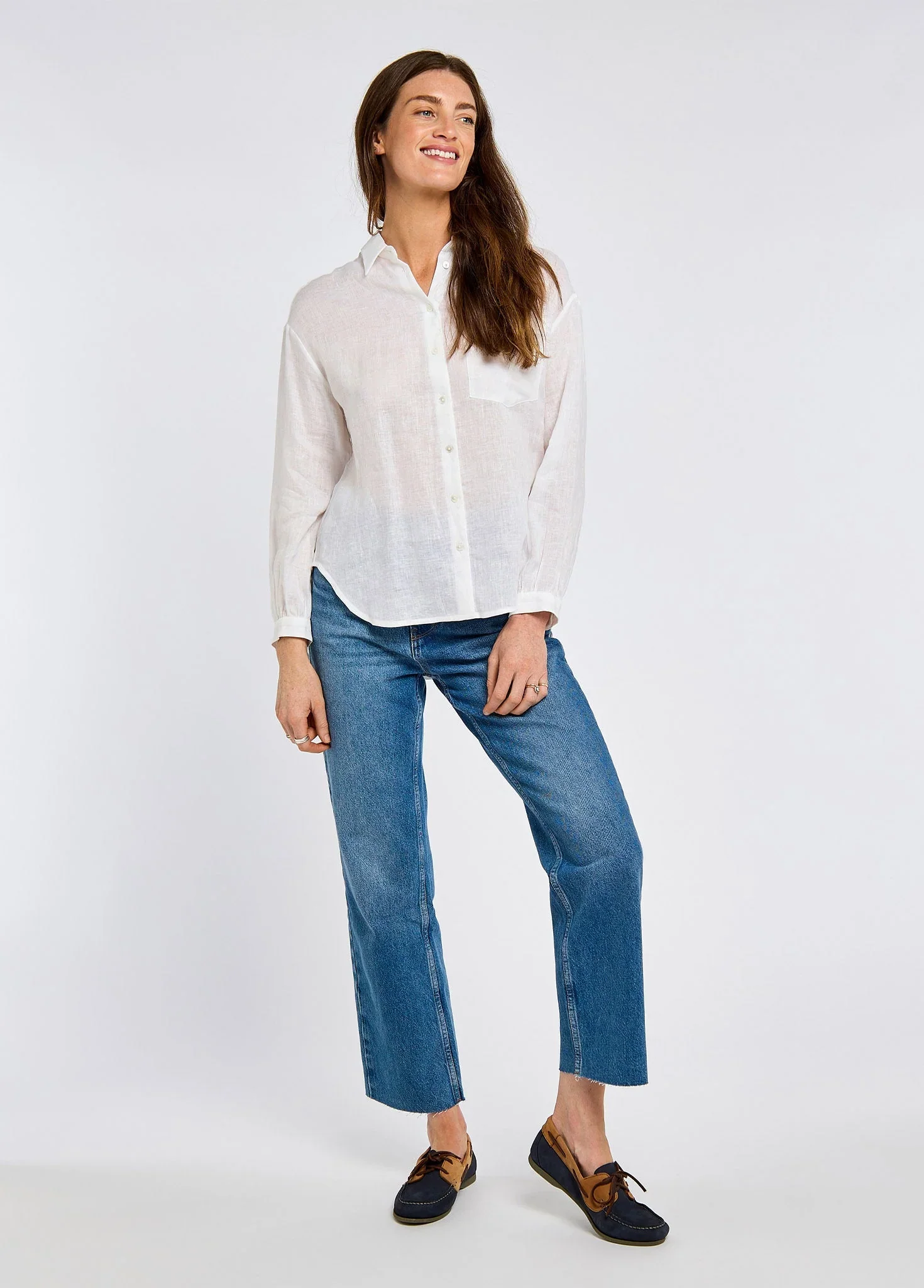 DUBARRY Silvergrass Relaxed Linen Shirt - Women’s - White - Image 2