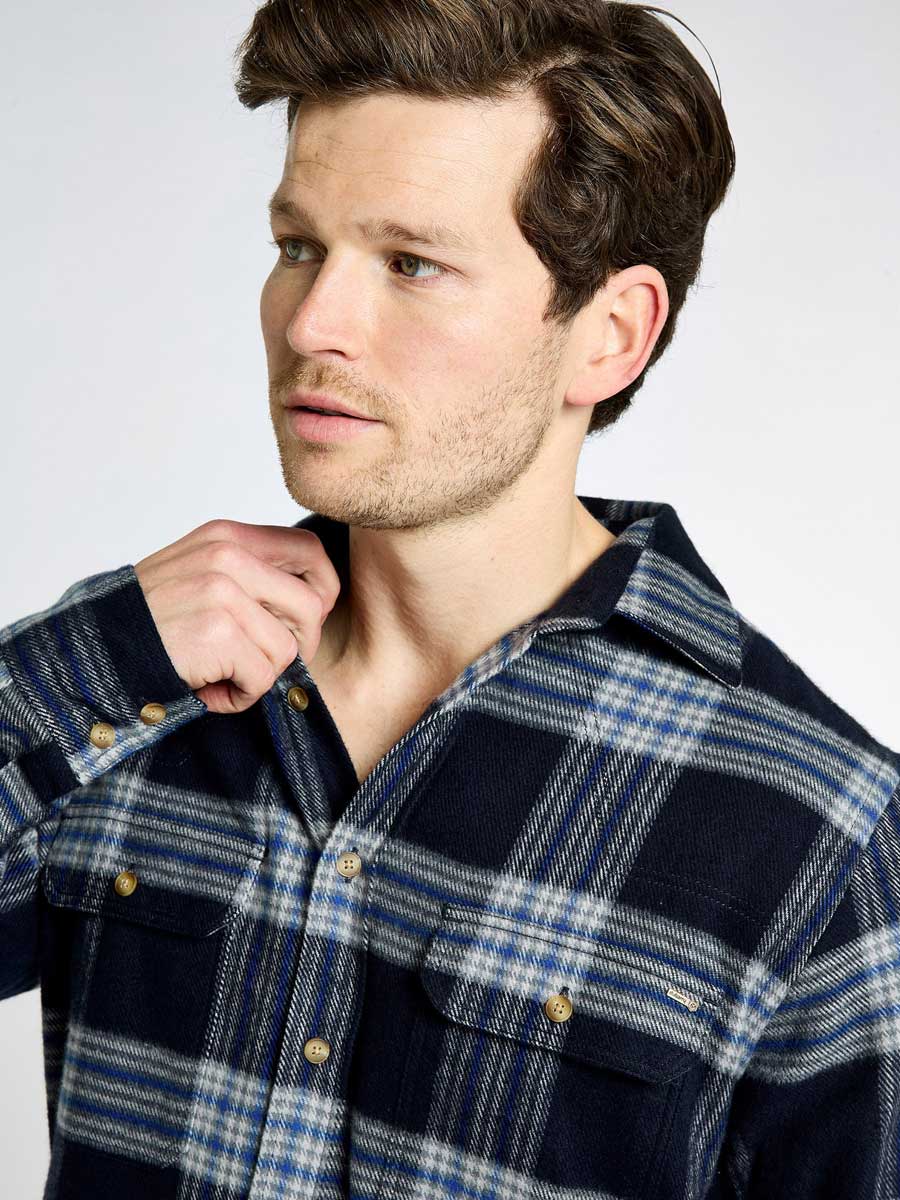 50% OFF DUBARRY Townley Country Check Shirt - Men's - Indigo - Size: SMALL - Image 3