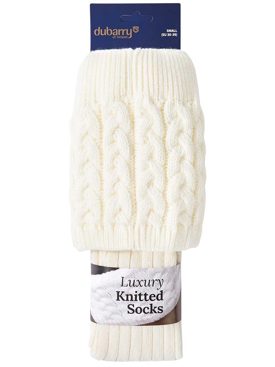 DUBARRY Trinity Knee Length Socks - Cream - Image 3