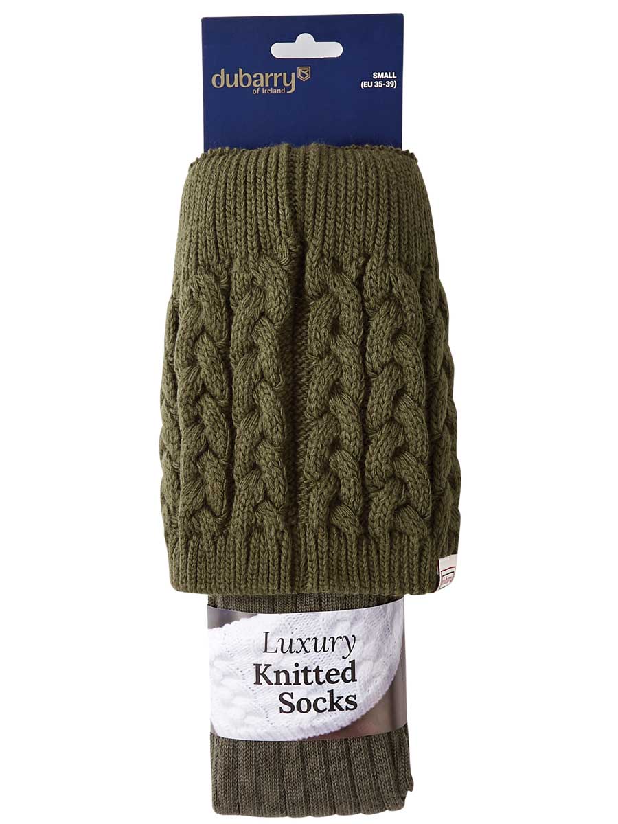 DUBARRY Trinity Knee Length Socks - Olive - Image 3