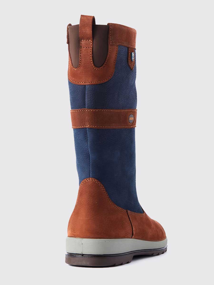 DUBARRY Ultima ExtraFit Sailing Boots - GORE-TEX Leather - Navy & Brown - Image 4