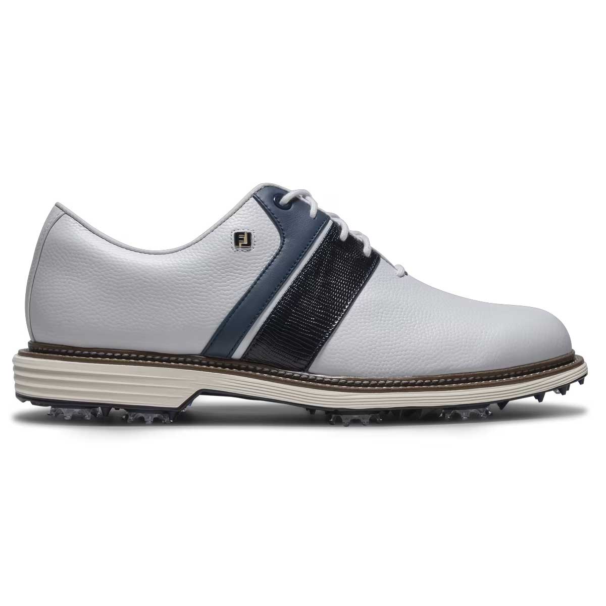 FOOTJOY Premiere Series Packard Golf Shoes - Mens - White & Navy - Image 4
