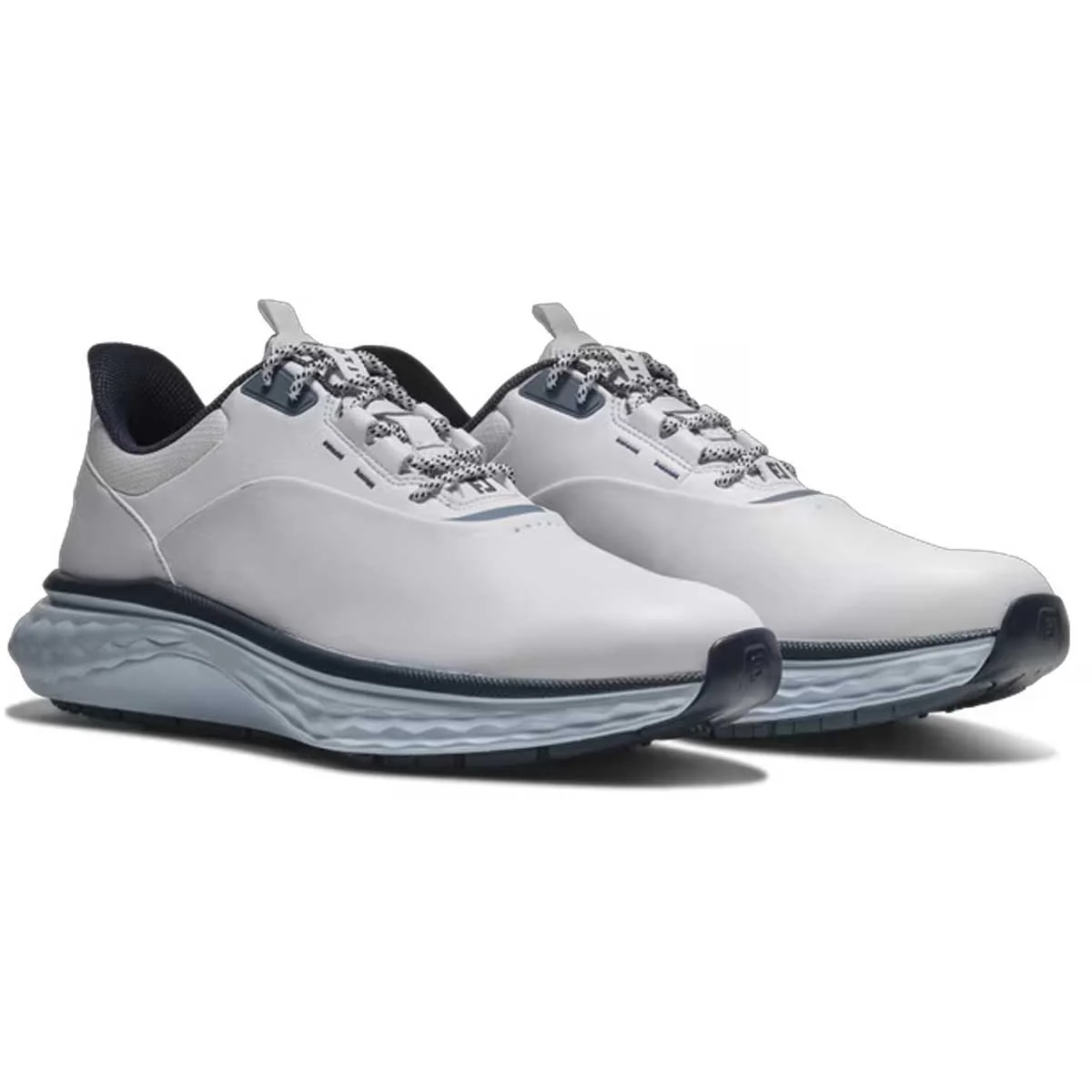 FOOTJOY Quantam Golf Shoes - Mens - White / Navy / Blue
