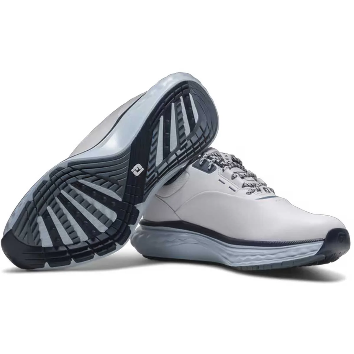 FOOTJOY Quantam Golf Shoes - Mens - White / Navy / Blue - Image 2