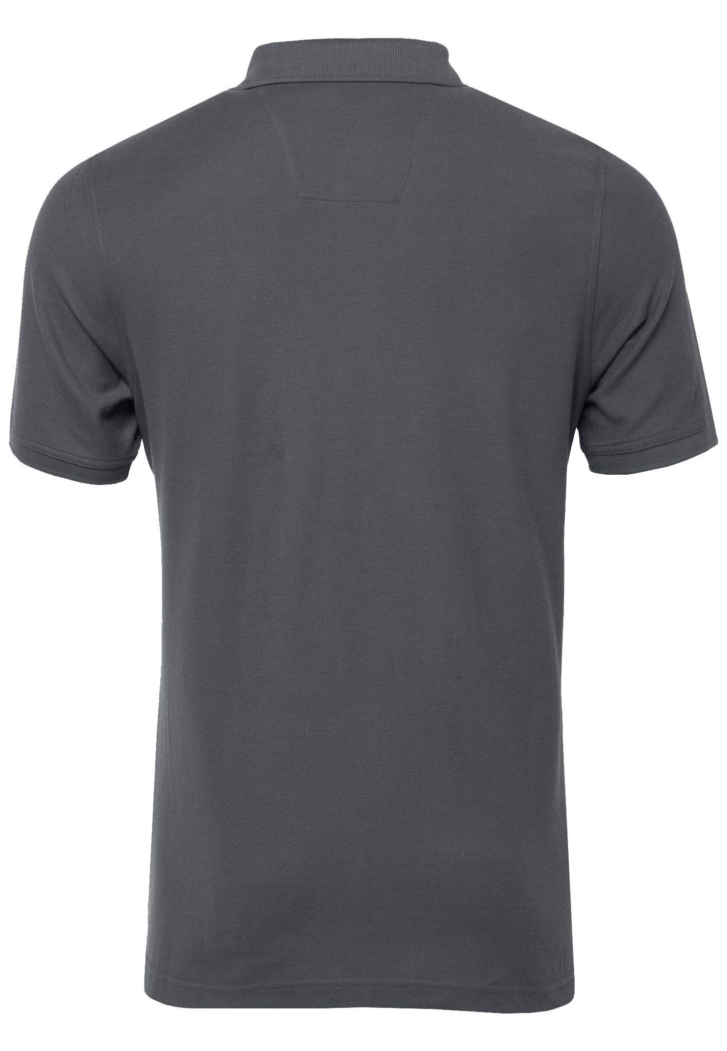 FYNCH HATTON Pique Polo Shirt - Men's Supima Cotton – Asphalt - Image 3