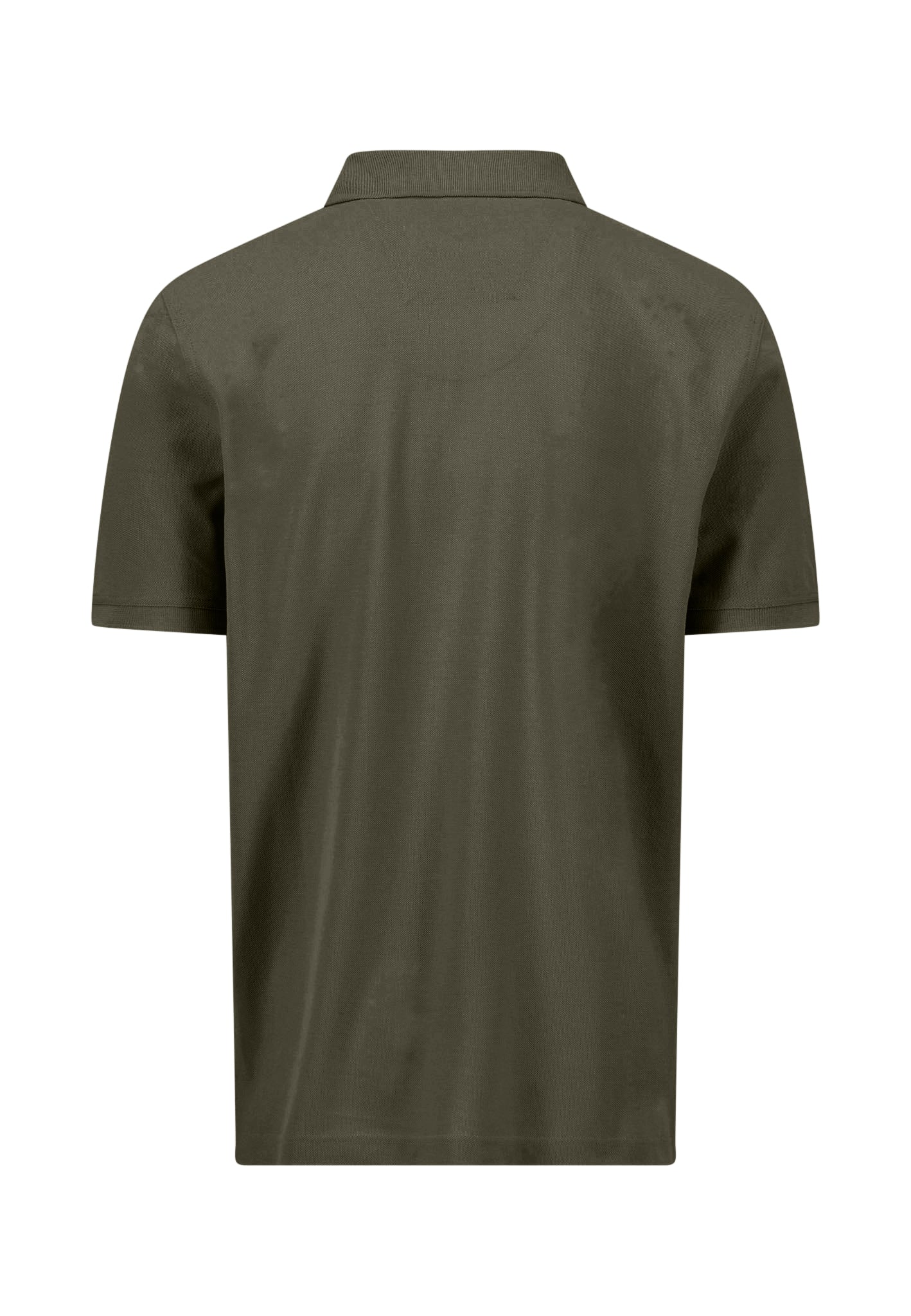 FYNCH HATTON Pique Polo Shirt - Men's Supima Cotton – Dark Khaki - Image 2