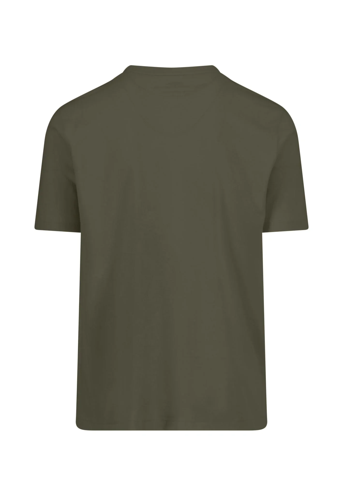 FYNCH HATTON Premium Cotton T-Shirt - Men's – Dark Khaki - Image 2