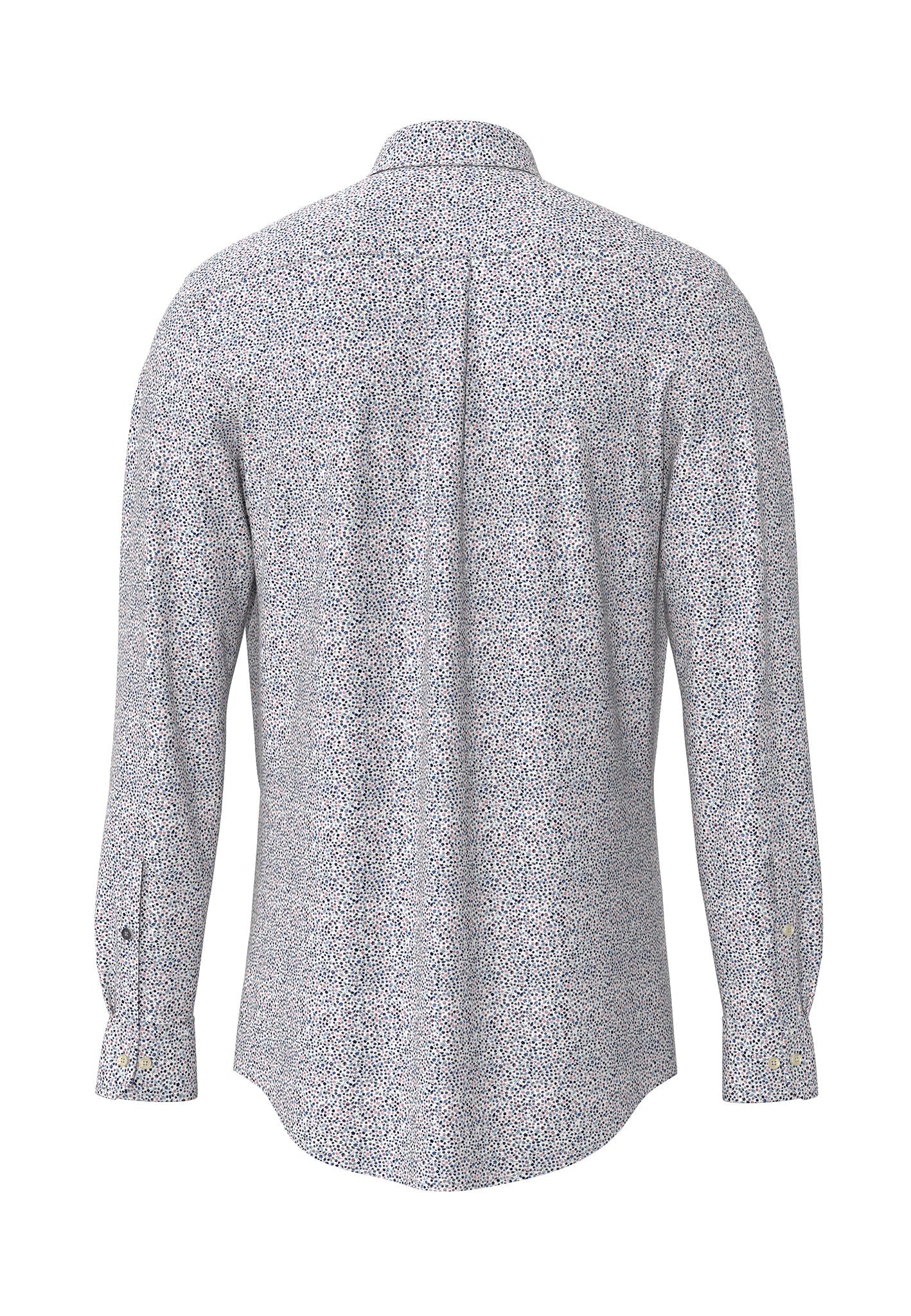 FYNCH HATTON Pure Cotton Shirt - Men's – Minimal Pattern Peony - Image 2