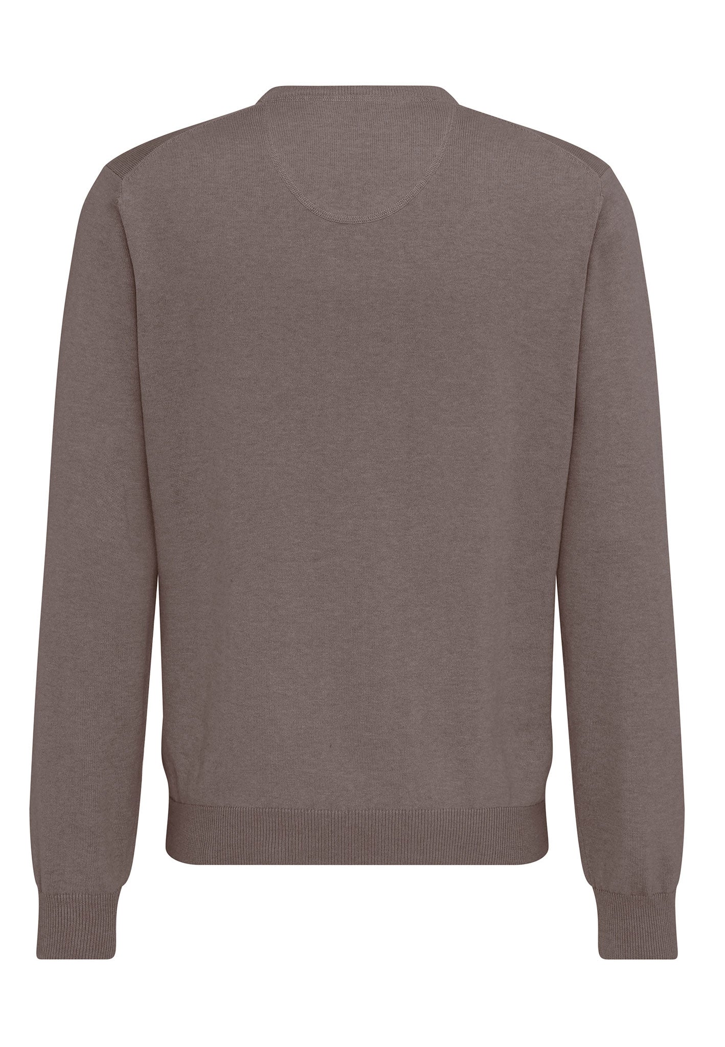 FYNCH HATTON V-Neck Sweater - Men's Fine Knit – Earth - Image 3