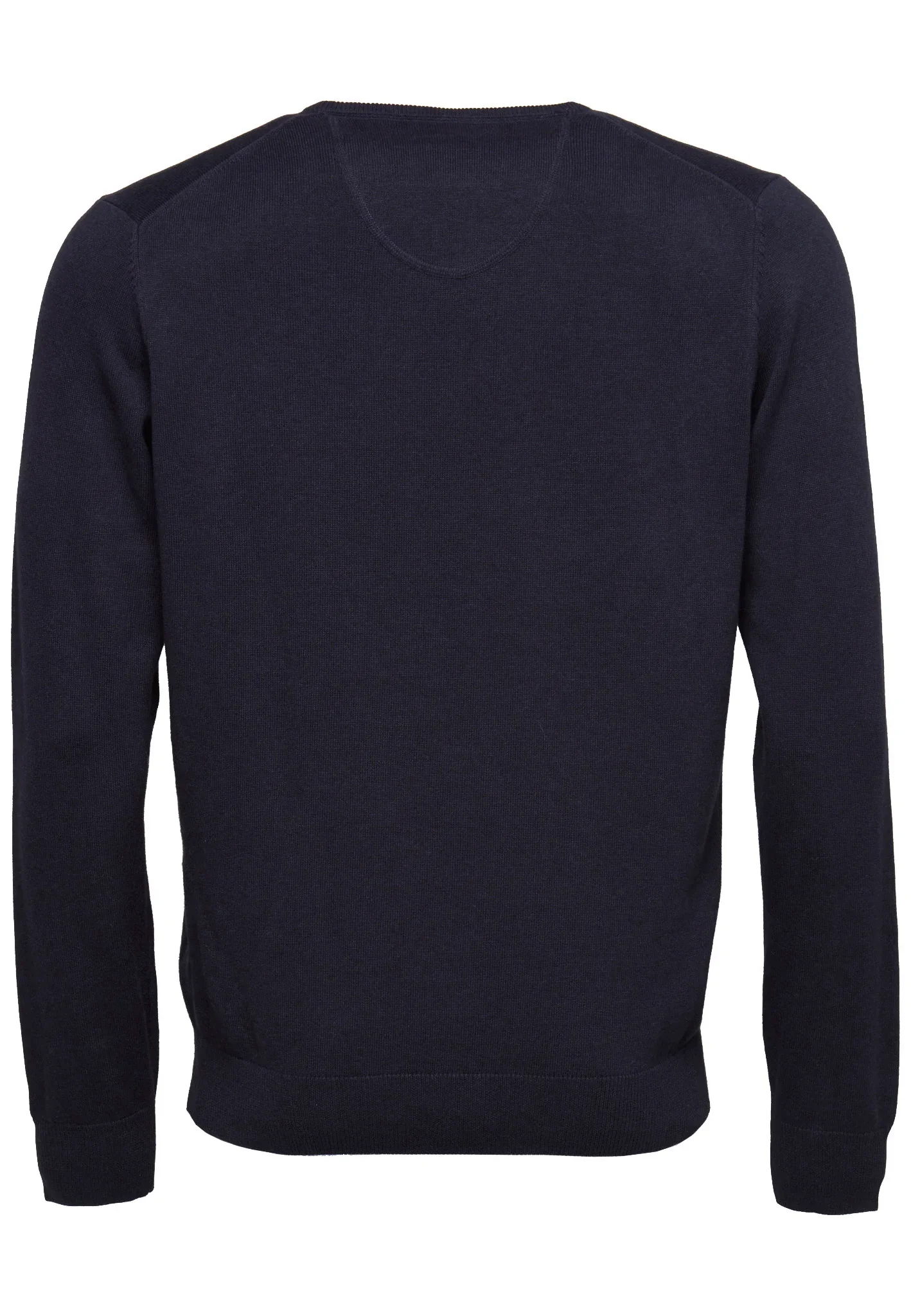 FYNCH HATTON V-Neck Sweater - Men's Fine Knit – Navy - Image 4