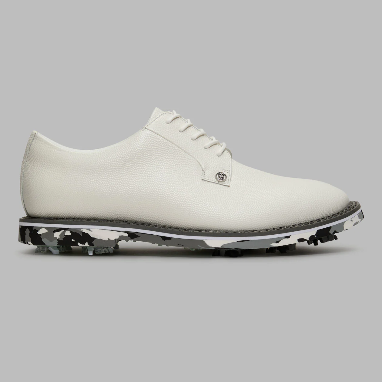 G/FORE Gallivanter G/Lock Softspike Men’s Golf Shoes – Charcoal Camo Sole - Snow