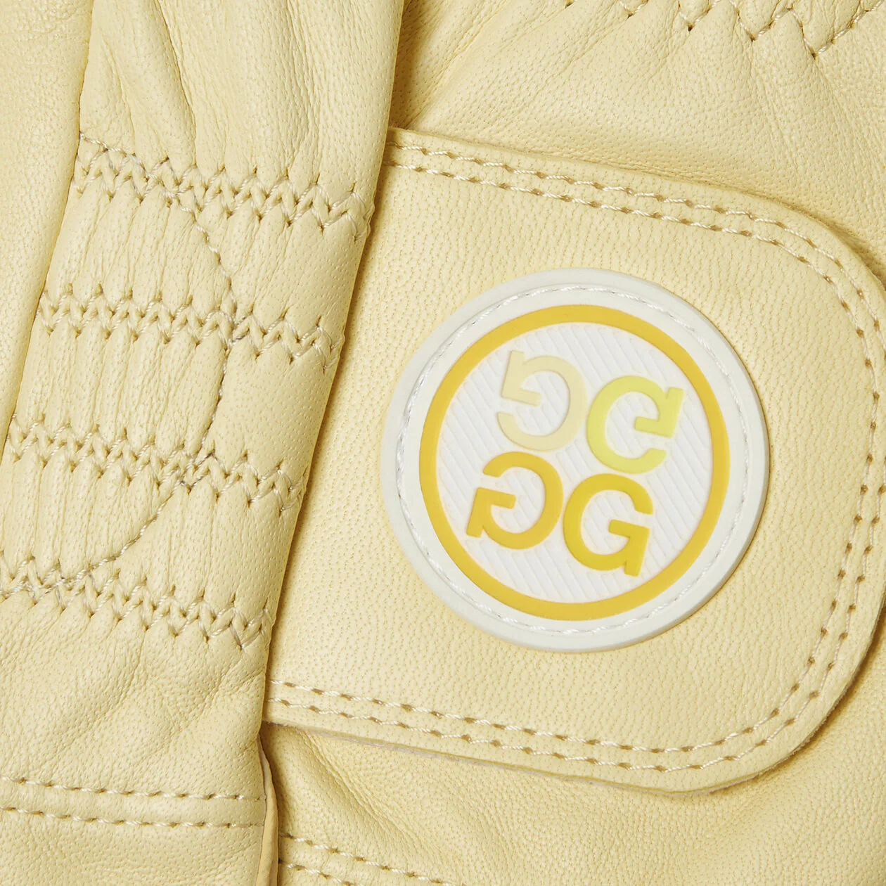 G/FORE Men's Signature Golf Glove – Premium Cabretta Leather – Sunshine - Image 2