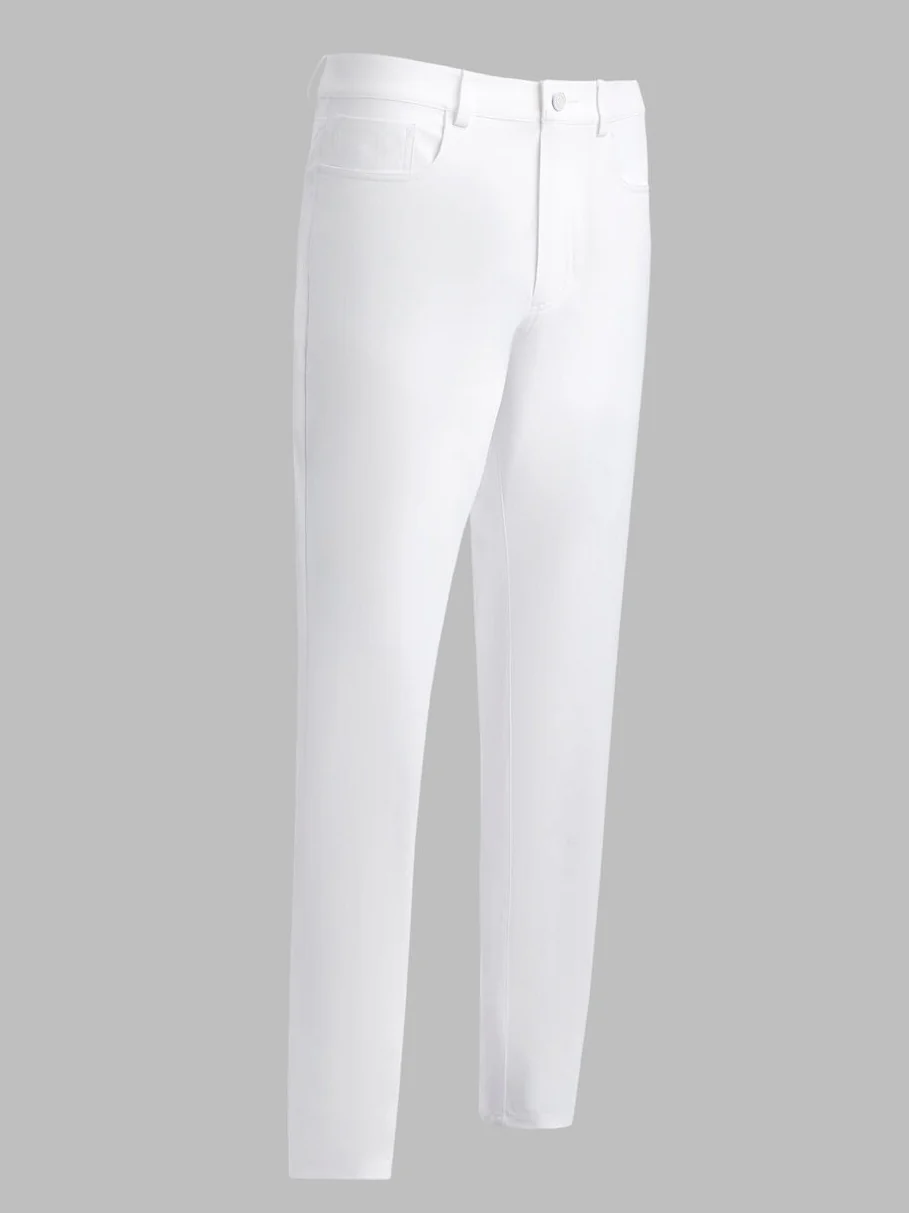 G/FORE Tour 5 Pocket Stretch Trousers – Men’s Technical Straight Leg – Snow - Image 6