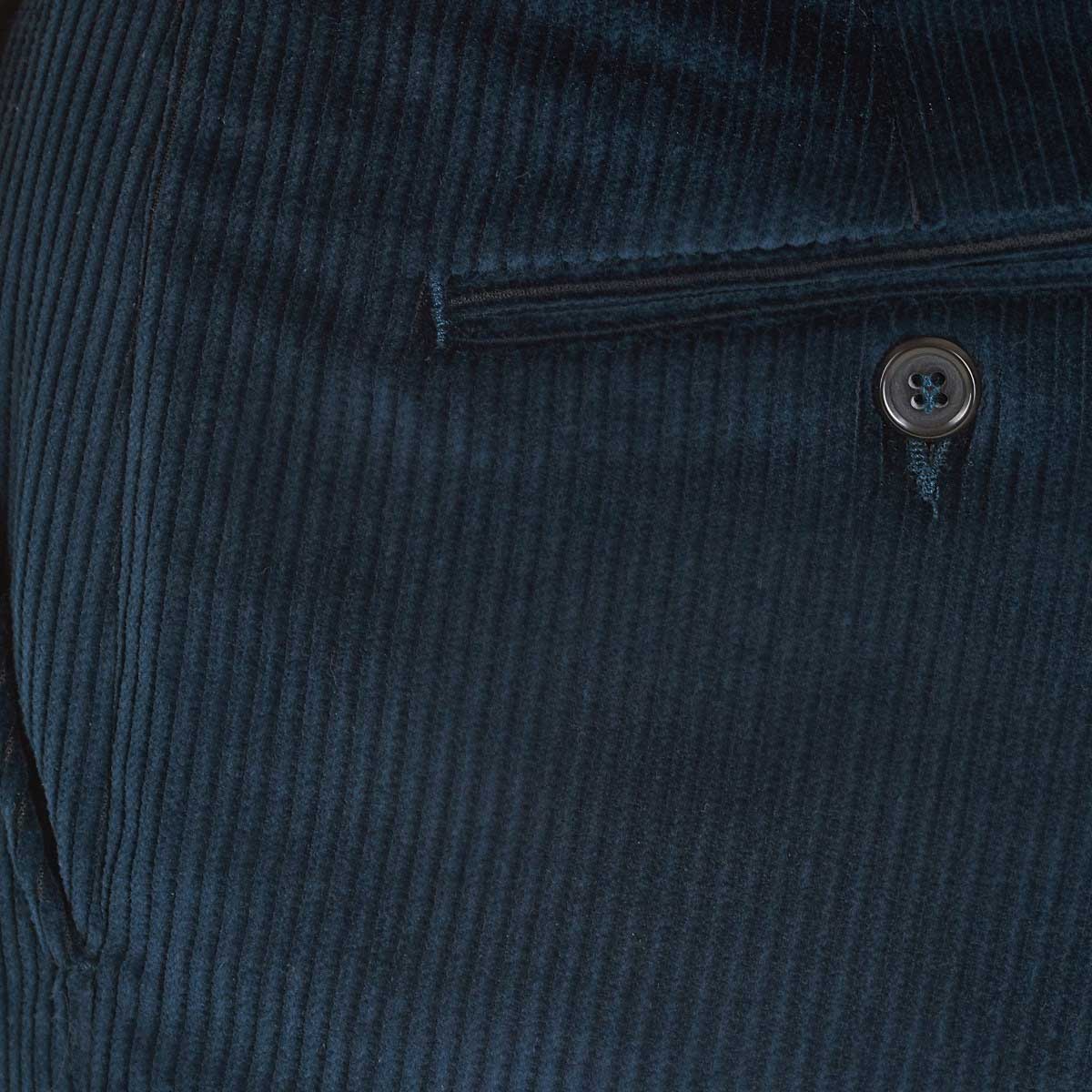 GURTEEN Verona Stretch Cord Trousers - Navy - Image 2