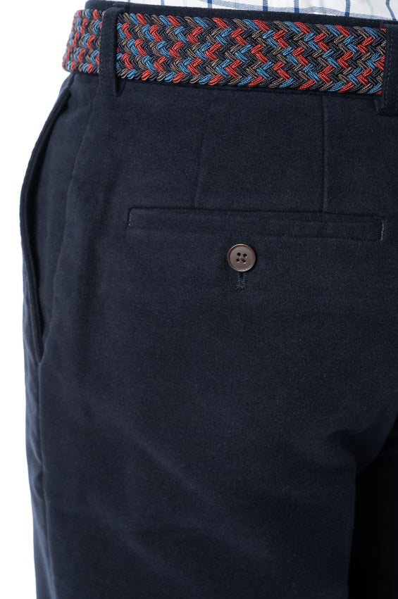 GURTEEN Epsom Moleskin Trousers - Navy - Image 2