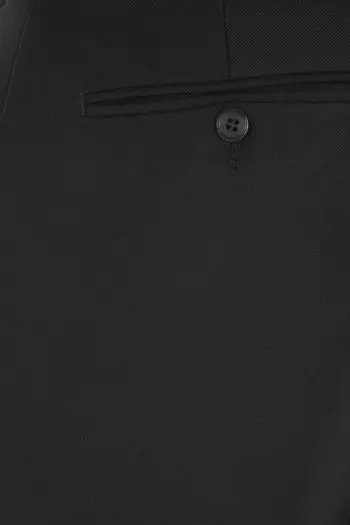 GURTEEN Trousers - Cologne Formal Stretch Flannels - Black - Image 3