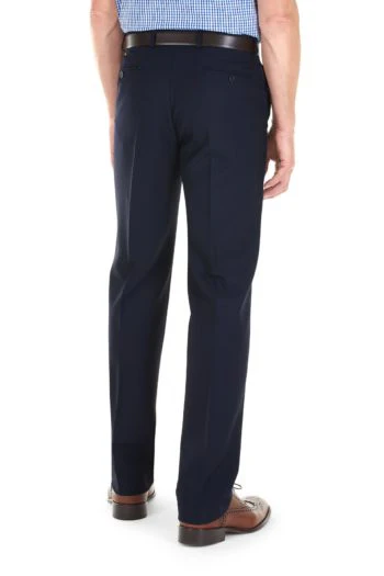 GURTEEN Trousers - Cologne Formal Stretch Flannels - Navy - Image 2