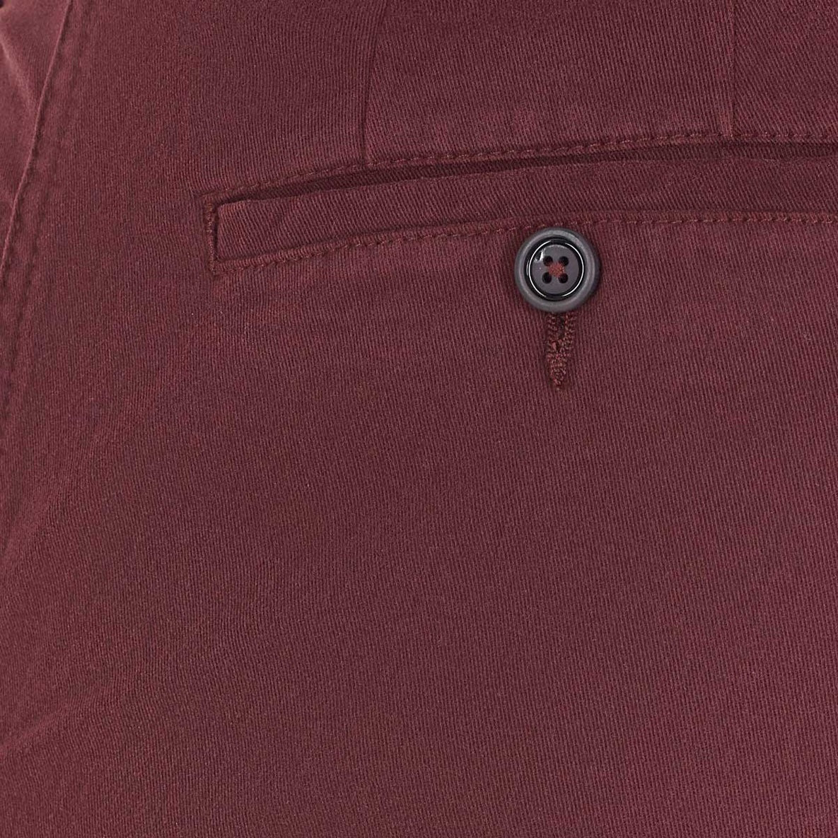 GURTEEN Trousers - Longford Spring Stretch Cotton Chinos - Cranberry - Image 2