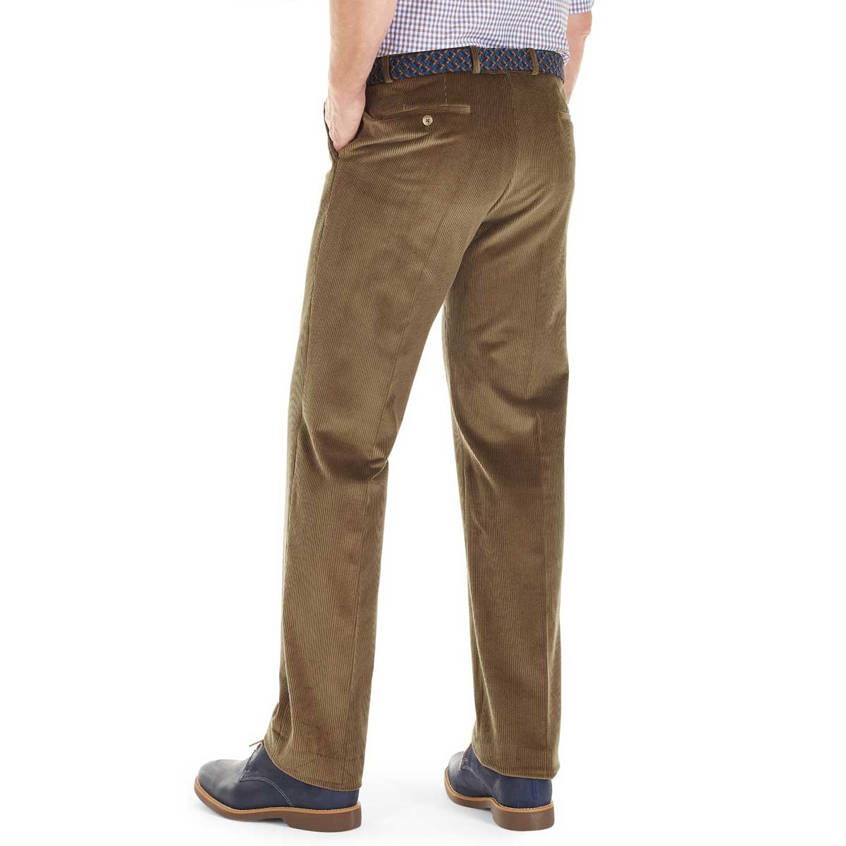 GURTEEN Verona Stretch Cord Trousers - Suede - Image 3