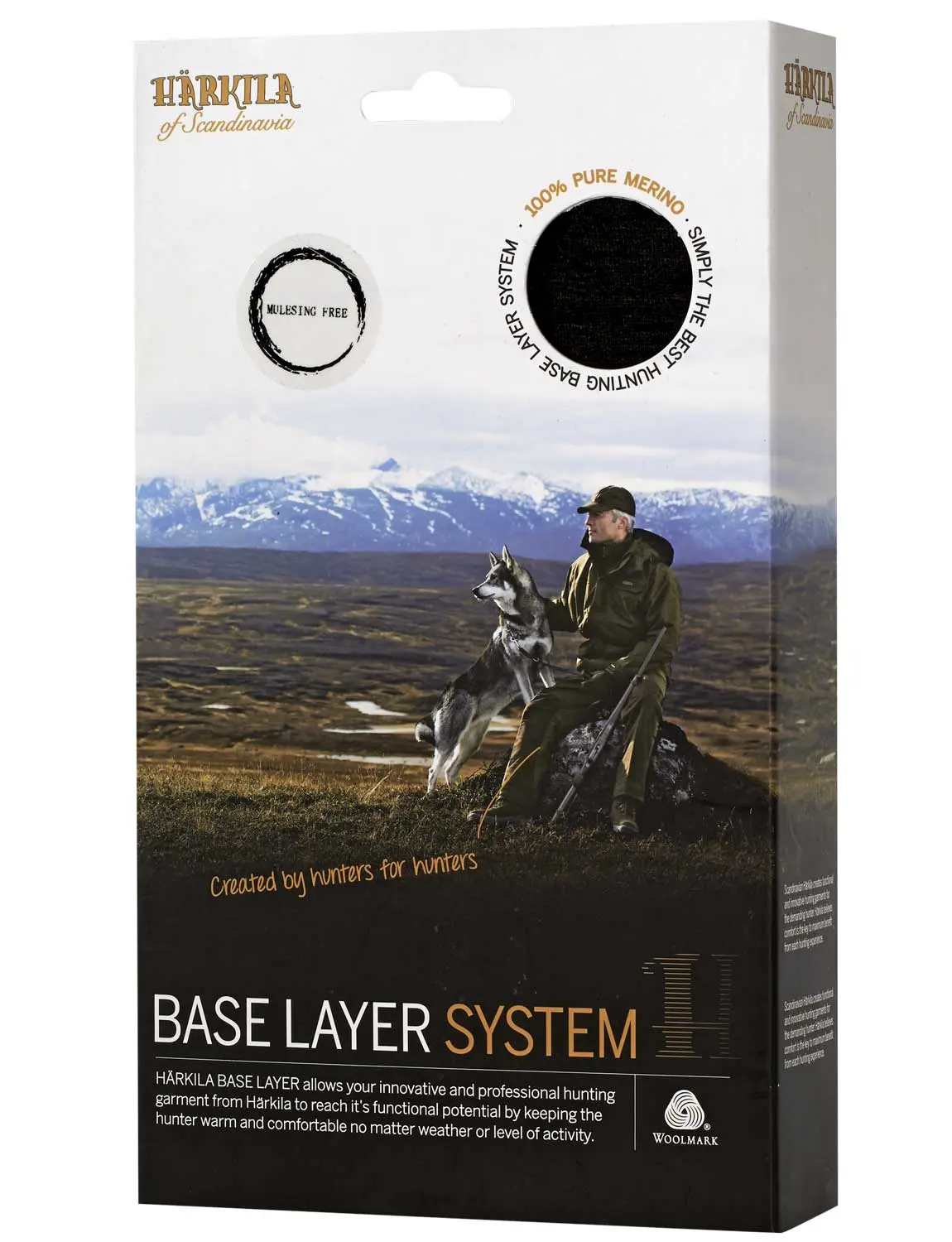 HARKILA All Season Long Johns - Mens Base Layer - Shadow Brown - Image 3