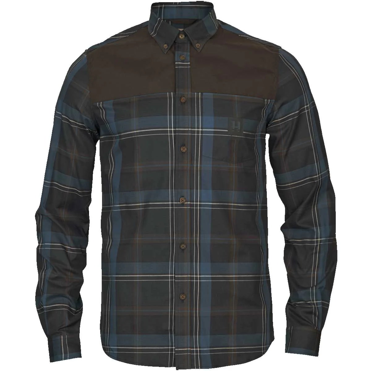 HARKILA Anker Shirt - Mens - Dark Navy Check