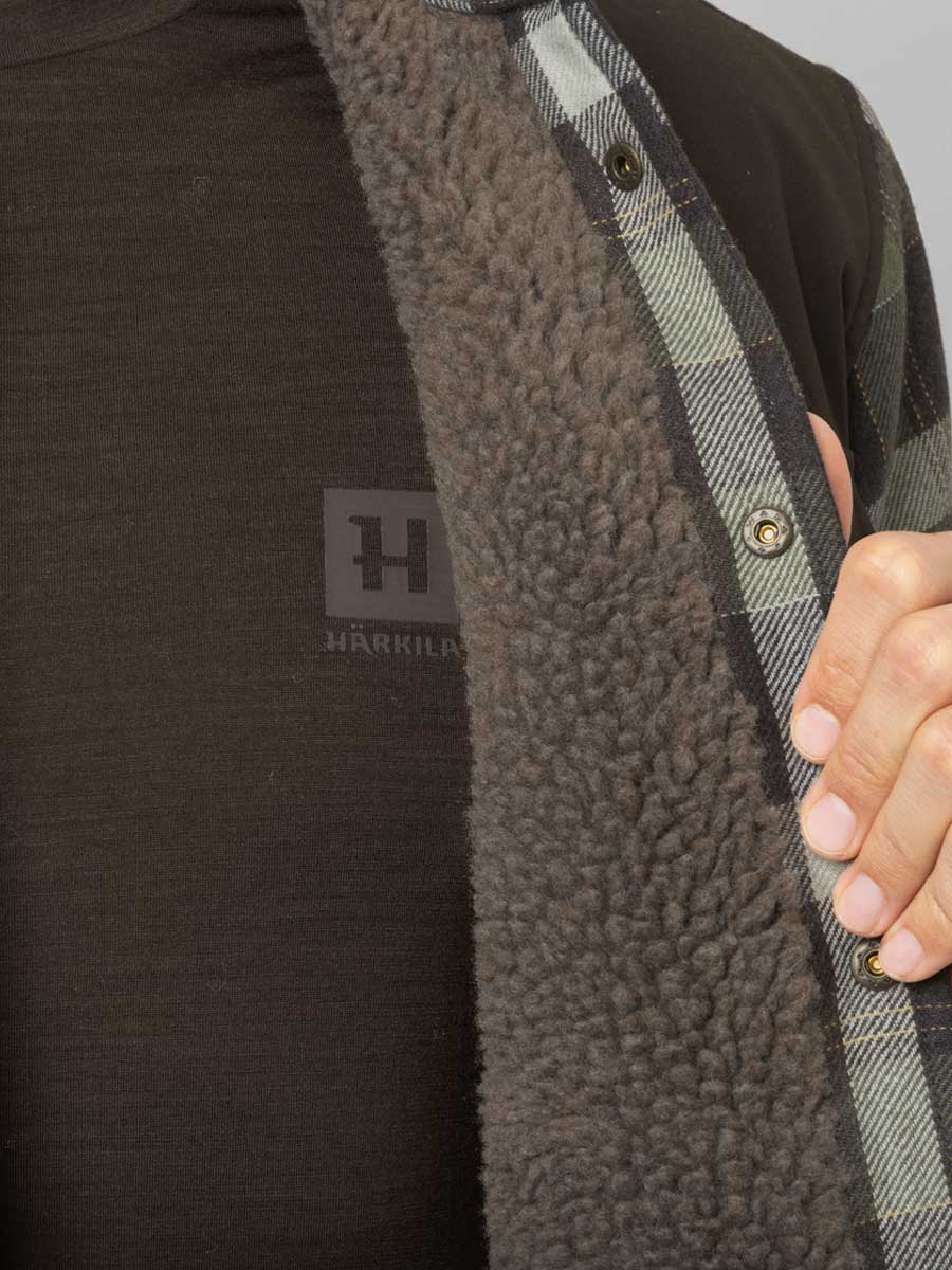 HARKILA Asmund Insulated Wool Shirt Jacket - Mens - Willow Green/Phantom - Image 7