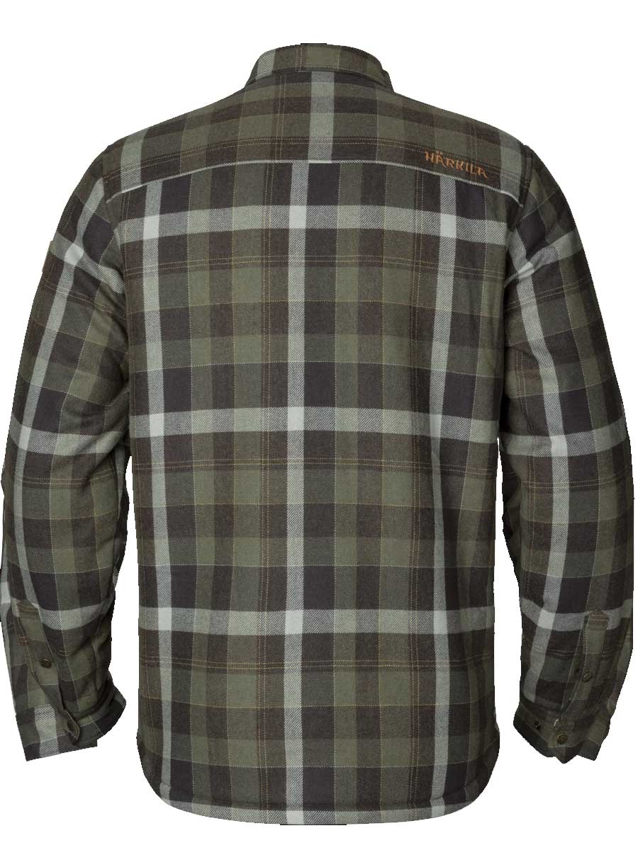 HARKILA Asmund Insulated Wool Shirt Jacket - Mens - Willow Green/Phantom - Image 9