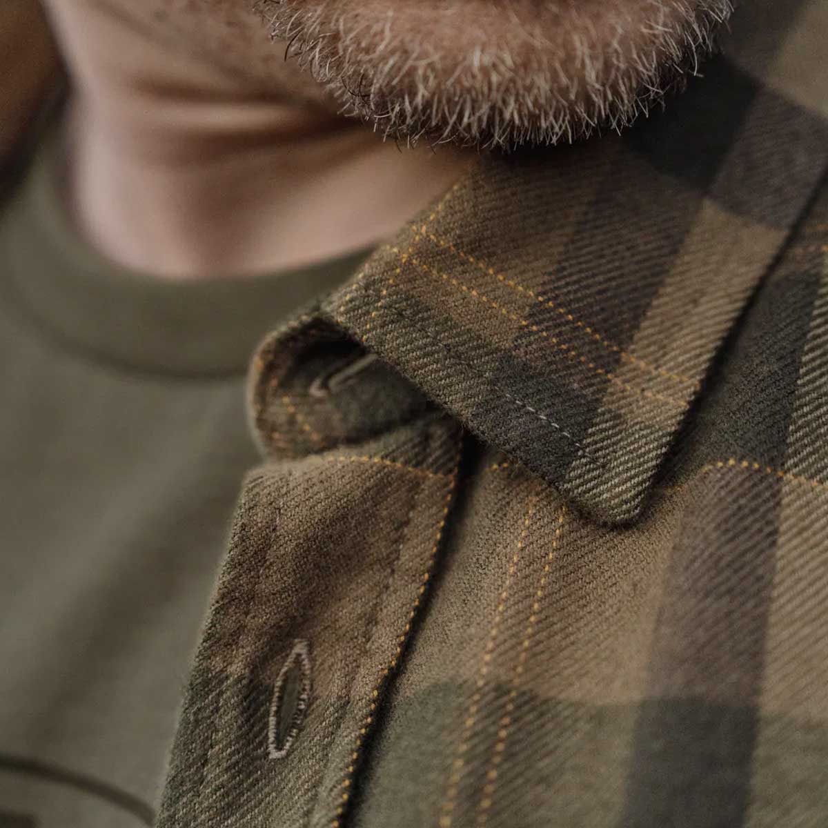HARKILA Asmund Long Sleeved Shirt - Mens - Beech Green Check - Image 6