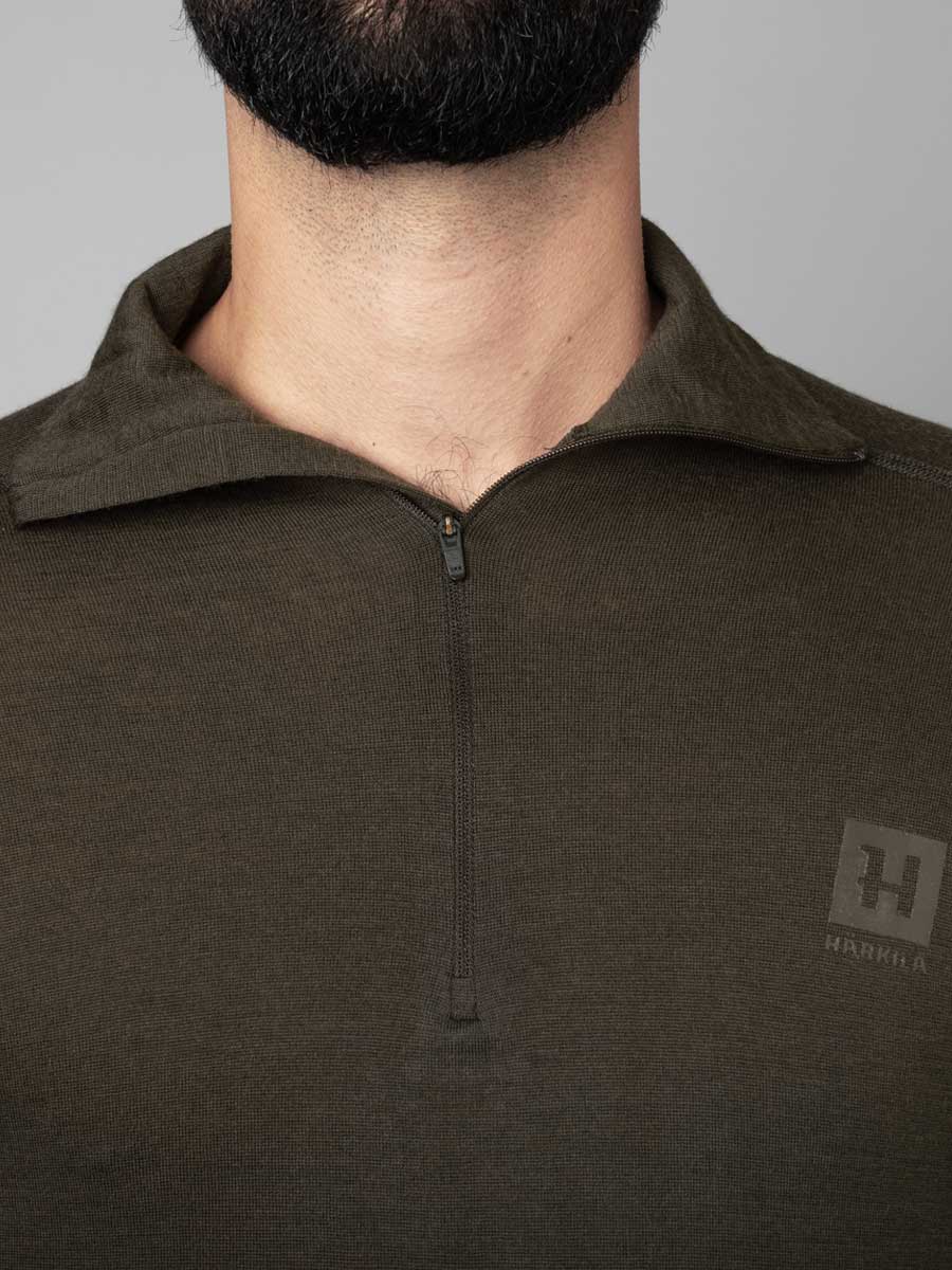 HARKILA Base All Season Half Zip - Mens - Shadow Brown - Image 4
