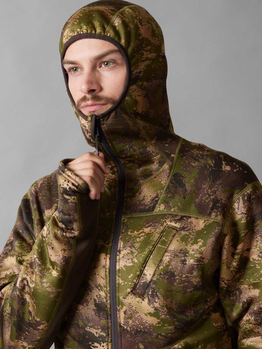 HARKILA Deer Stalker Camo Fleece Hoodie - Mens - AXIS MSP Forest - Image 3