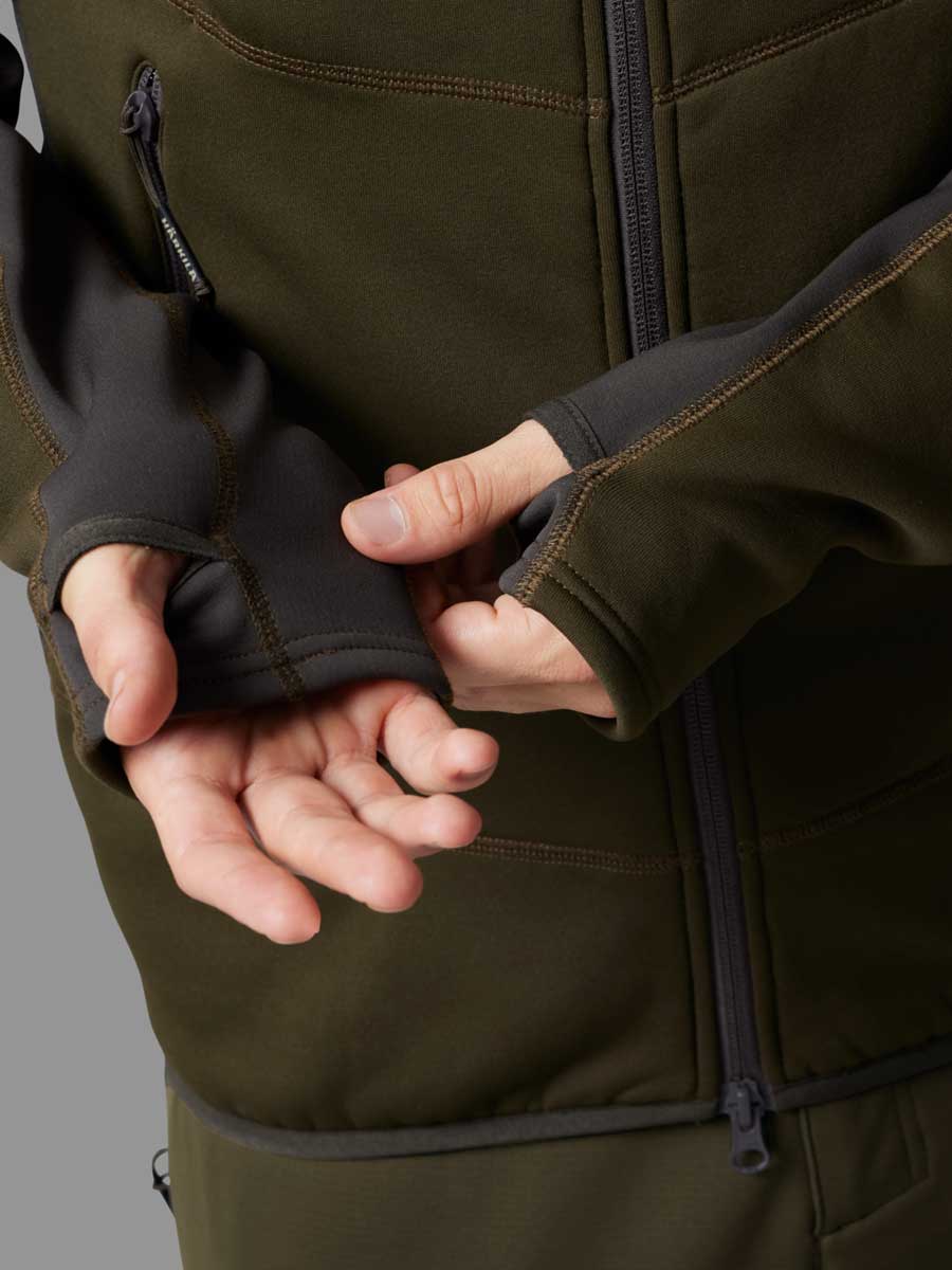 HARKILA Deer Stalker Fleece Hoodie - Mens - Willow Green - Image 8