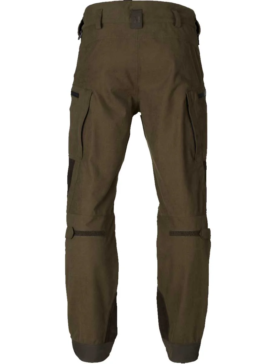 HARKILA Driven Hunt HWS Leather Trousers - Mens - Willow green & Shadow brown - Image 3