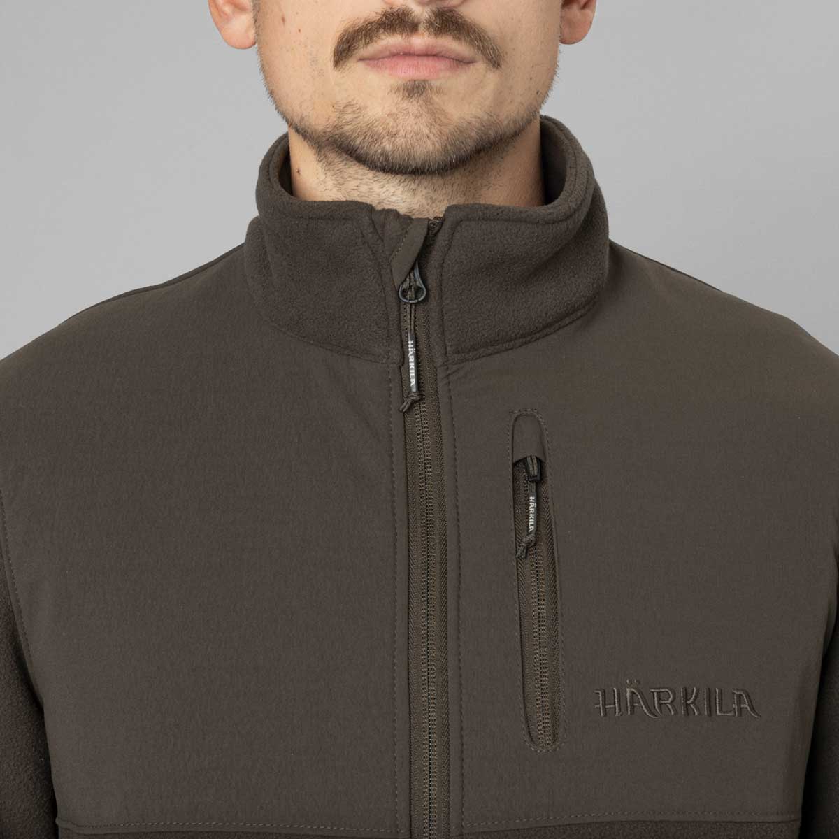 HARKILA Fjell Fleece Jacket - Mens - Shadow Brown - Image 6