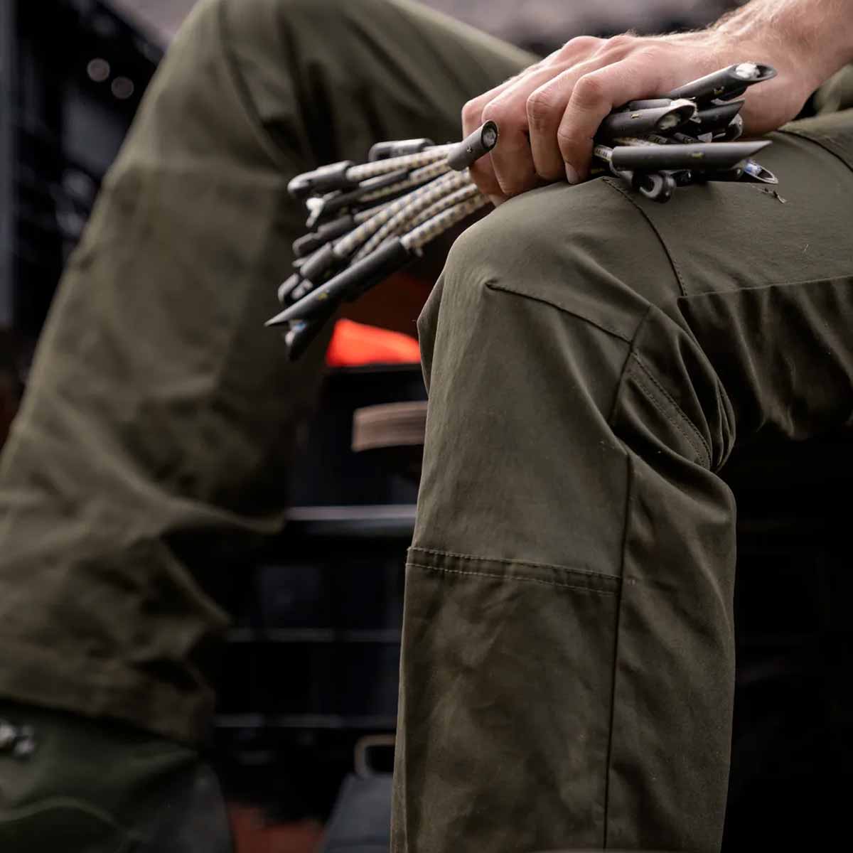 HARKILA Fjell Trousers - Mens - Forest Night / Rosin - Image 6