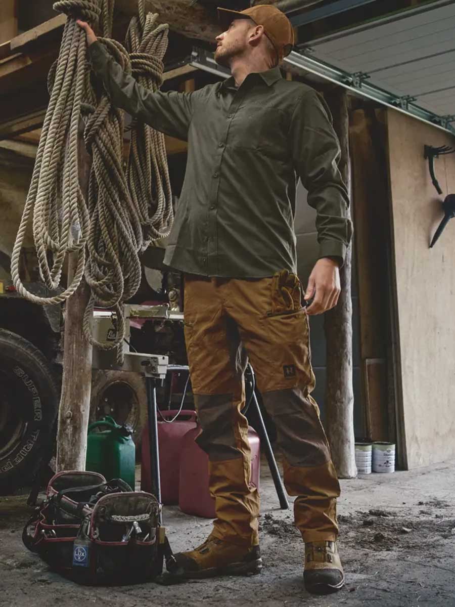 HARKILA Fjell Trousers - Mens - Rustique Clay / Brown - Image 7