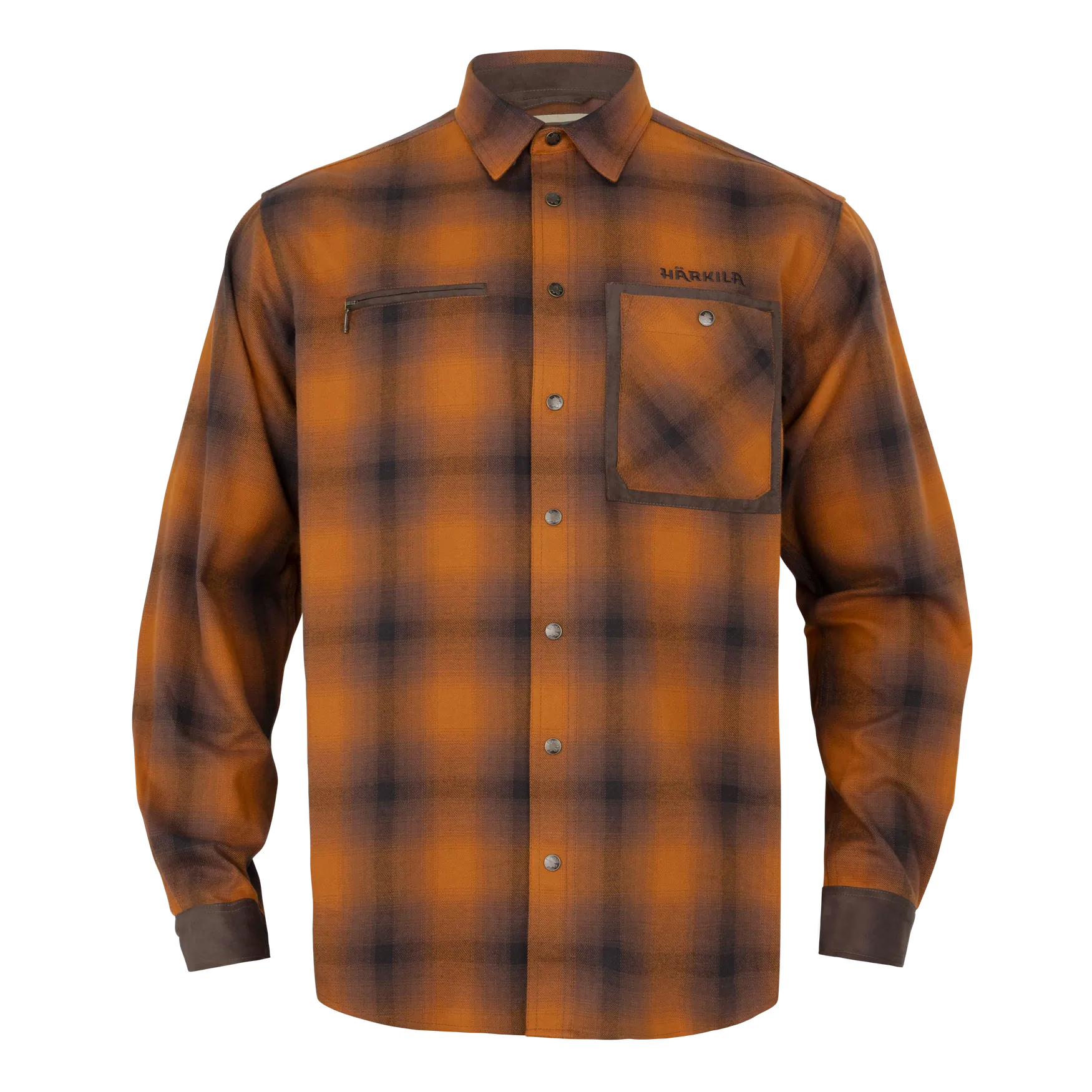 HARKILA Folke Long Sleeve Shirt - Mens - Maple Check