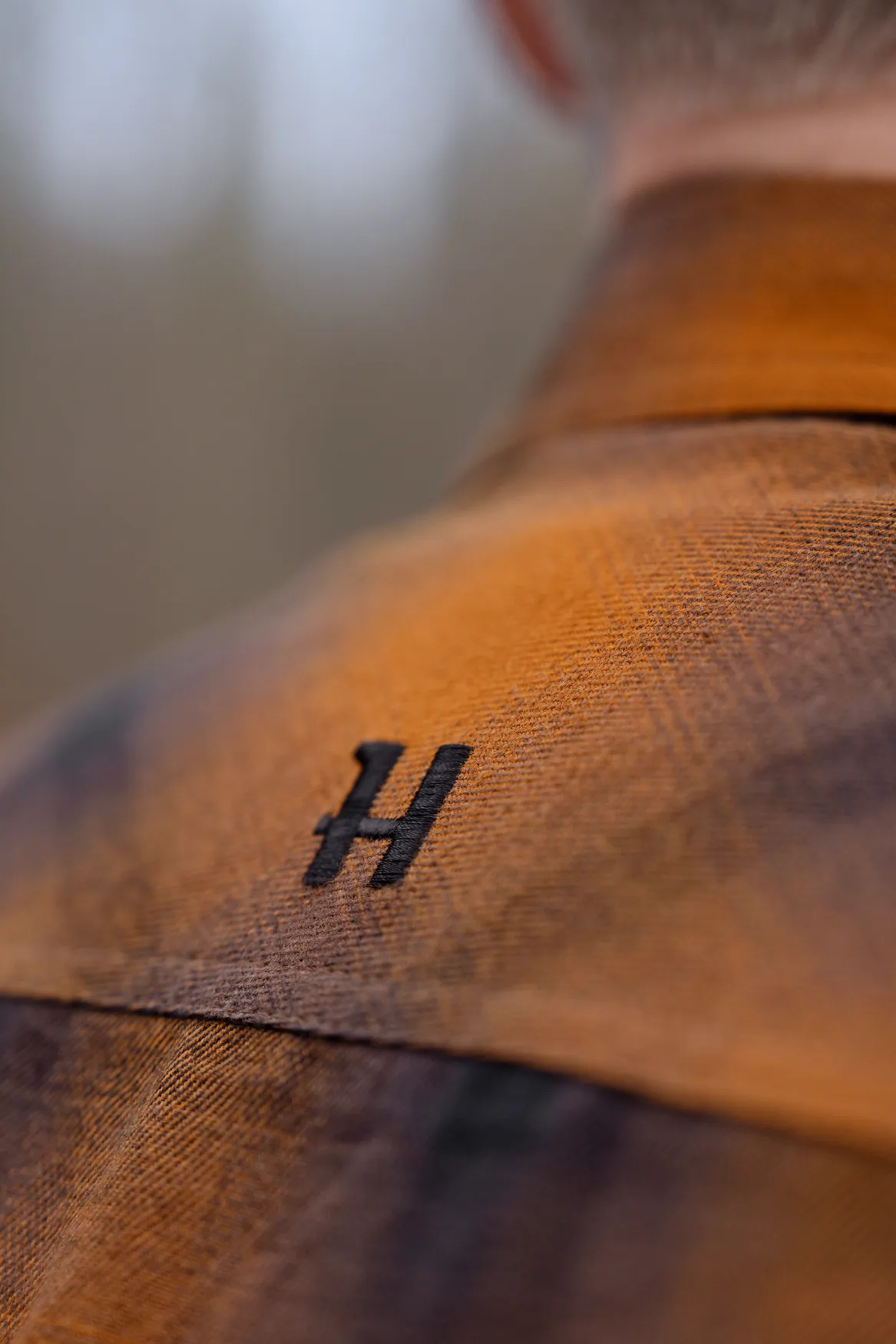 HARKILA Folke Long Sleeve Shirt - Mens - Maple Check - Image 6