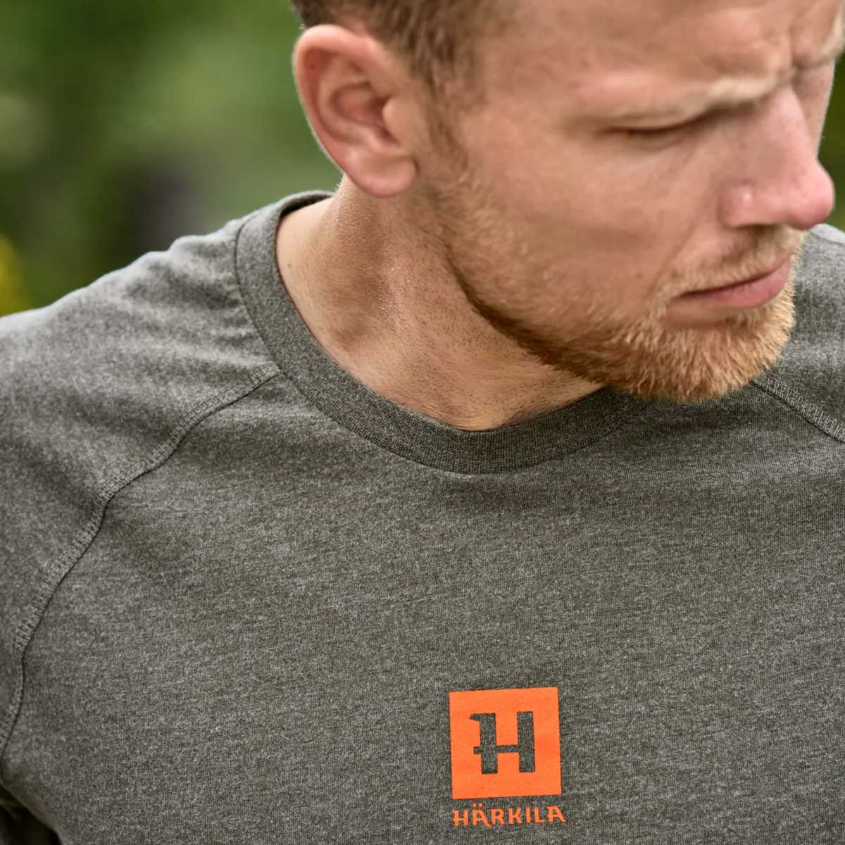 HARKILA Instinct T-Shirt - Mens - Green Melange - Image 5