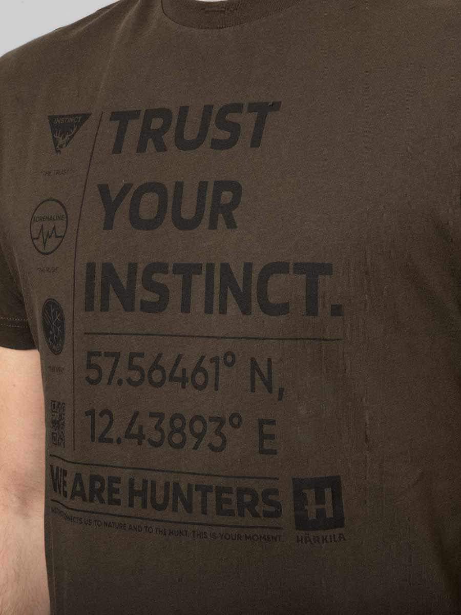 HARKILA Instinct T-shirt - Mens - Shadow-Brown - Image 4