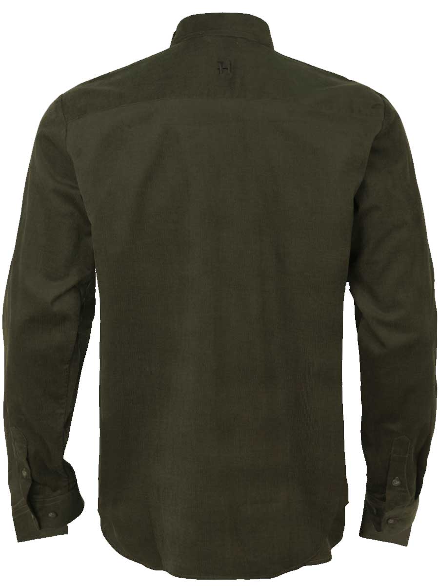 HARKILA Kaldfjord Corduroy Shirt - Mens - Willow Green - Image 3