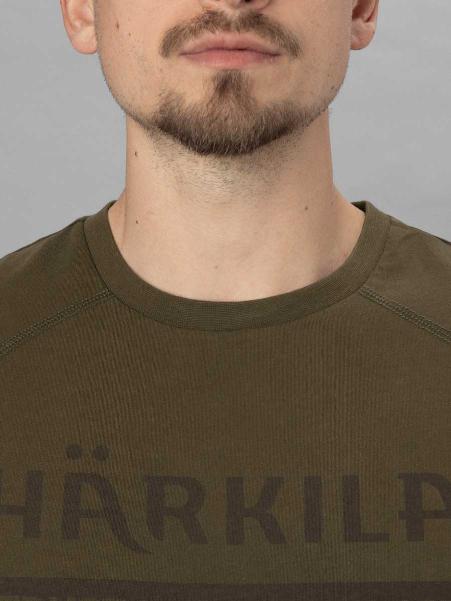 HARKILA Logo T-shirt - Mens - Willow Green - Image 3