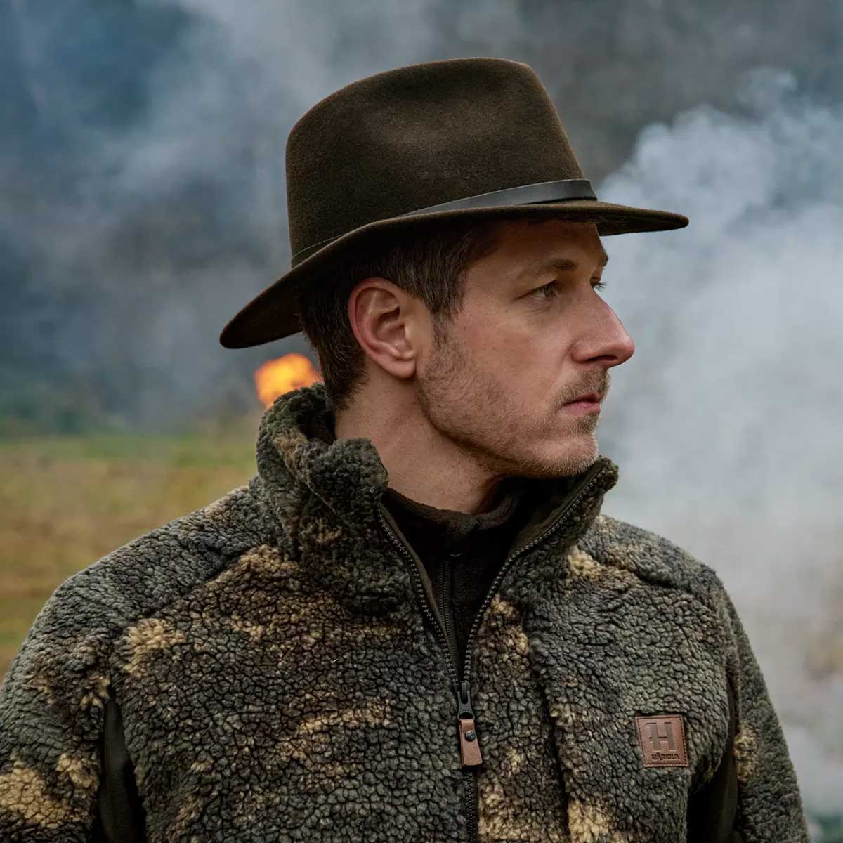 HARKILA Metso Water-Repellent Crushable Wool Hat - Shadow Brown - Image 2