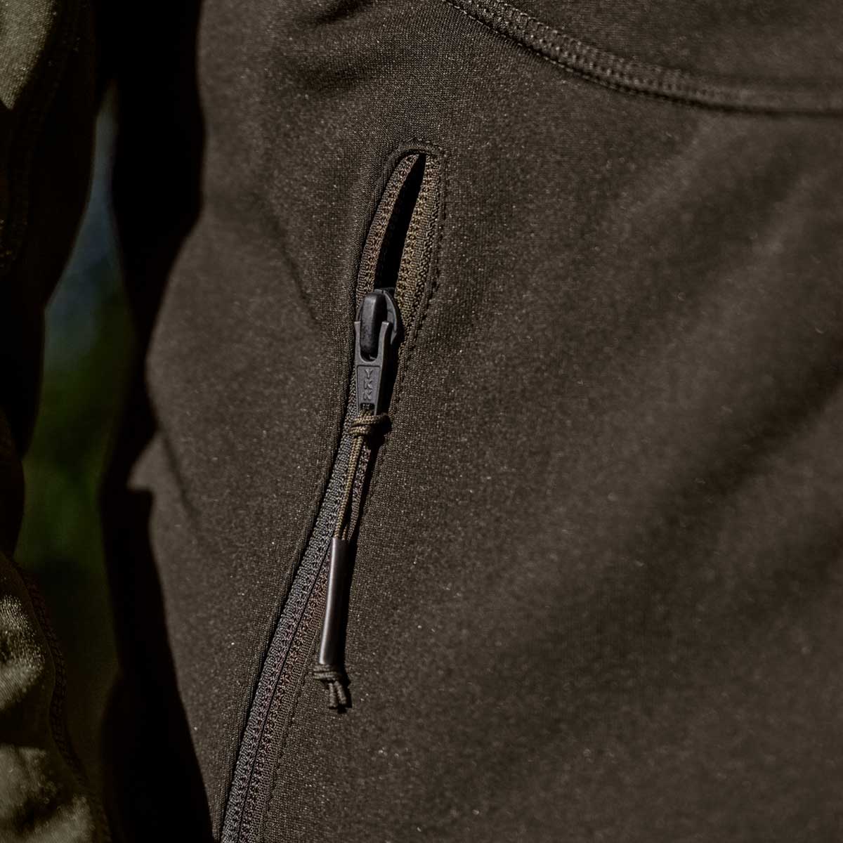 HARKILA Olaf Fleece Jacket - Mens - Shadow Brown / Forest Night - Image 4