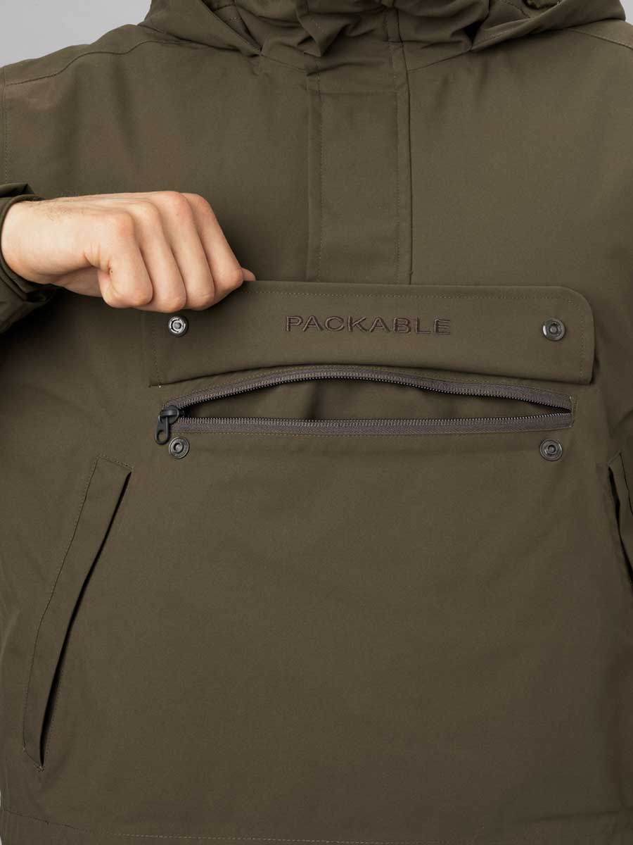 HARKILA Orton Tech HWS Waterproof Packable Smock - Mens - Willow Green - Image 4