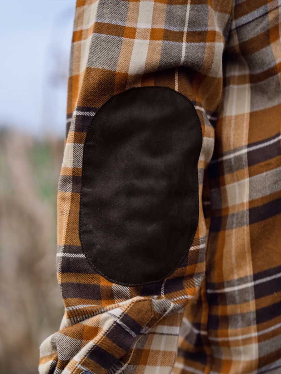 HARKILA Pajala Shirt - Mens Brushed Cotton - Cornstalk Check - Image 10