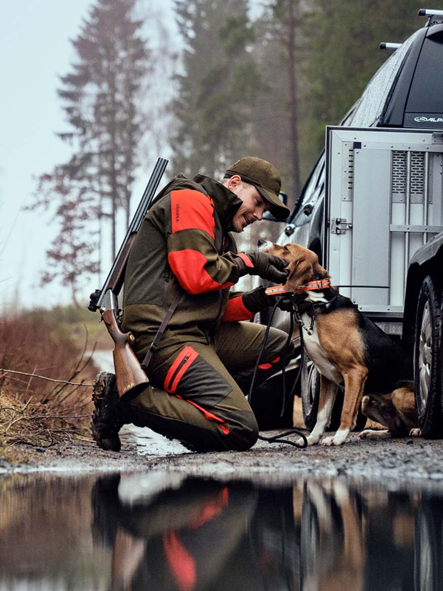 HARKILA Pro Hunter Dog Keeper GTX Jacket - Mens - Willow green & Orange - Image 11